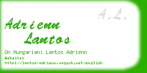 adrienn lantos business card